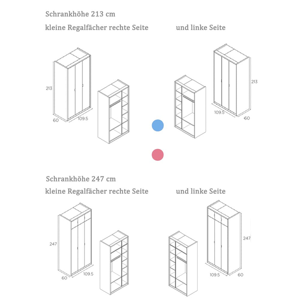 3- Türige Kleiderschränk
