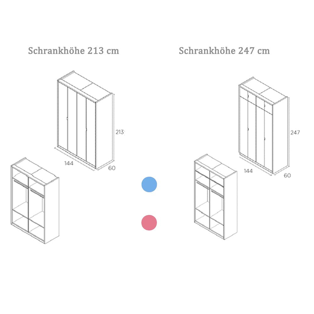 4- Türige Kleiderschränk