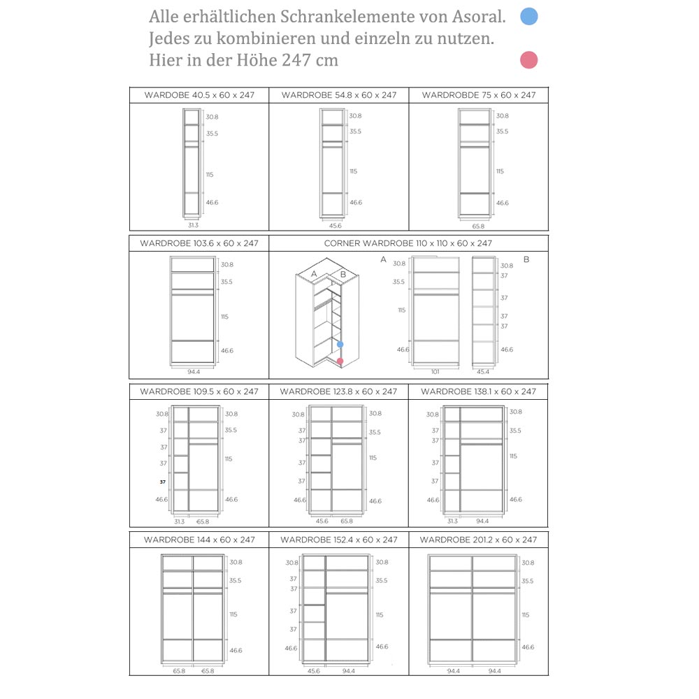 3- Türige Kleiderschränk