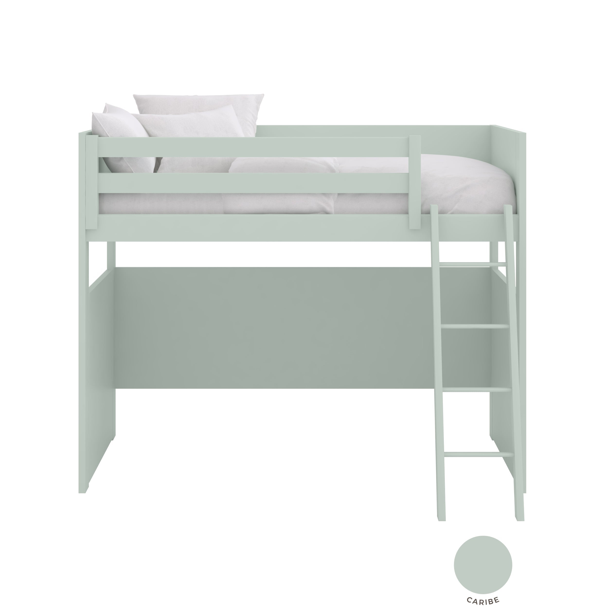 XL Hochbett mit reversibler Leiter