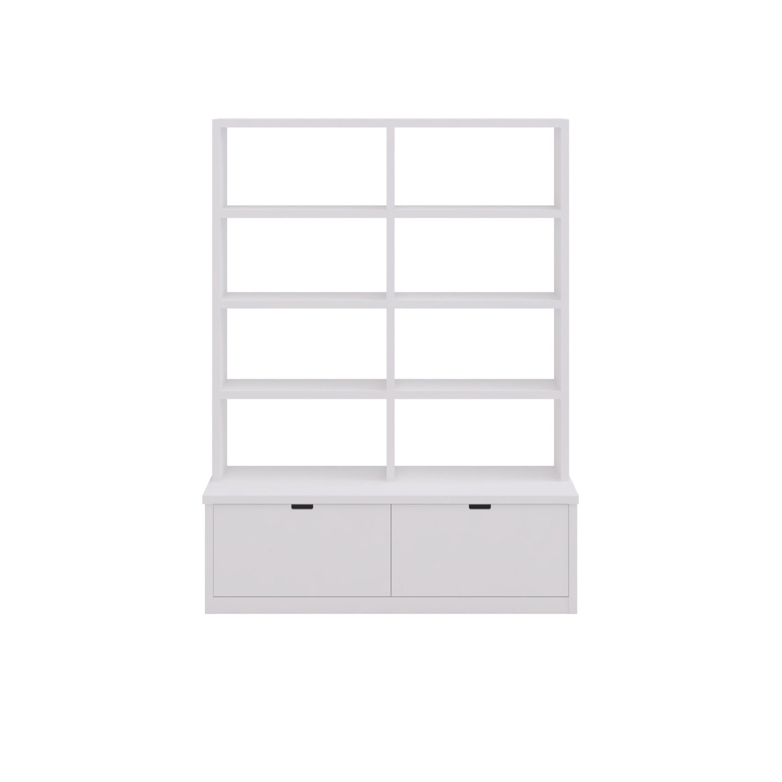 Bücherregal mit Schubladen