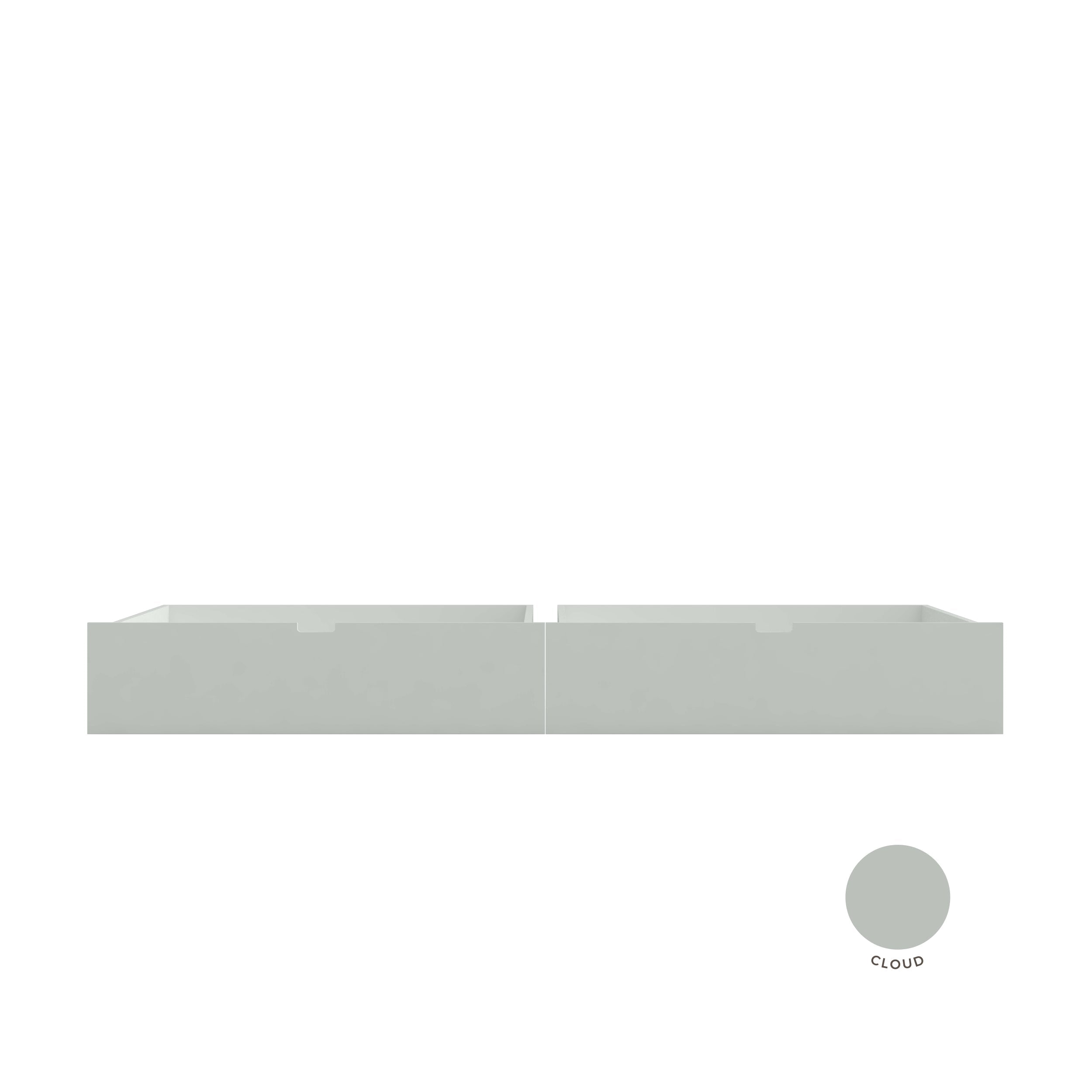 2 Bettschubladen auf Rollen