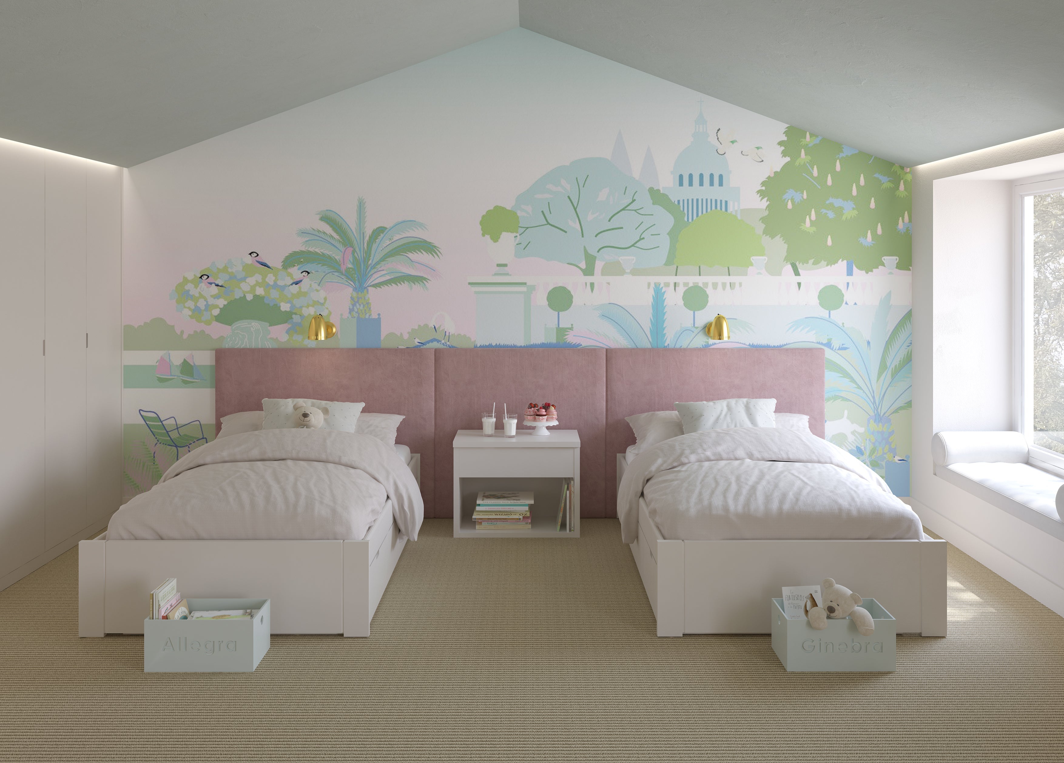 Tatami-Ausziehbett mit Lattenrost