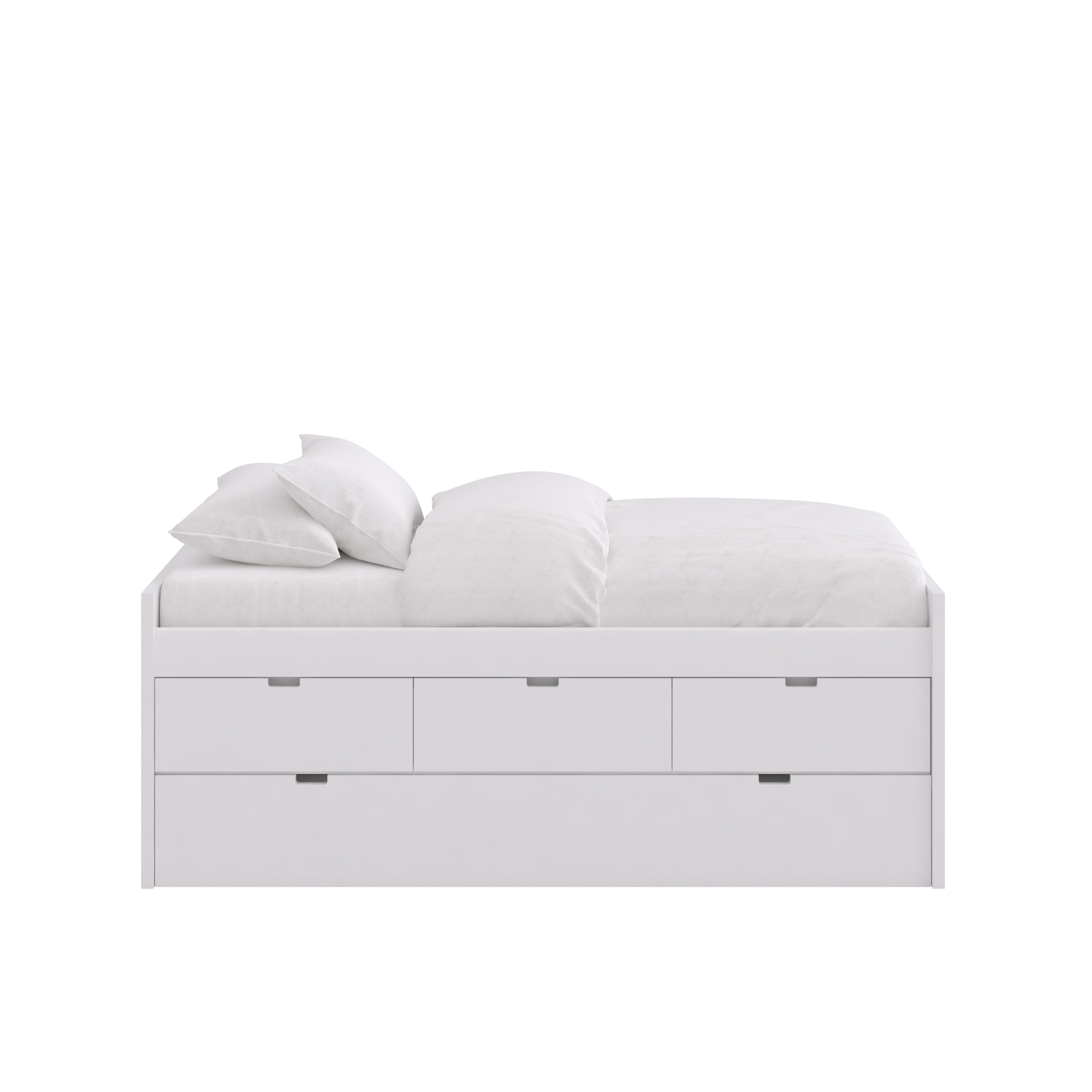 Blockbett mit Ausziehbett und 3 Schubladen