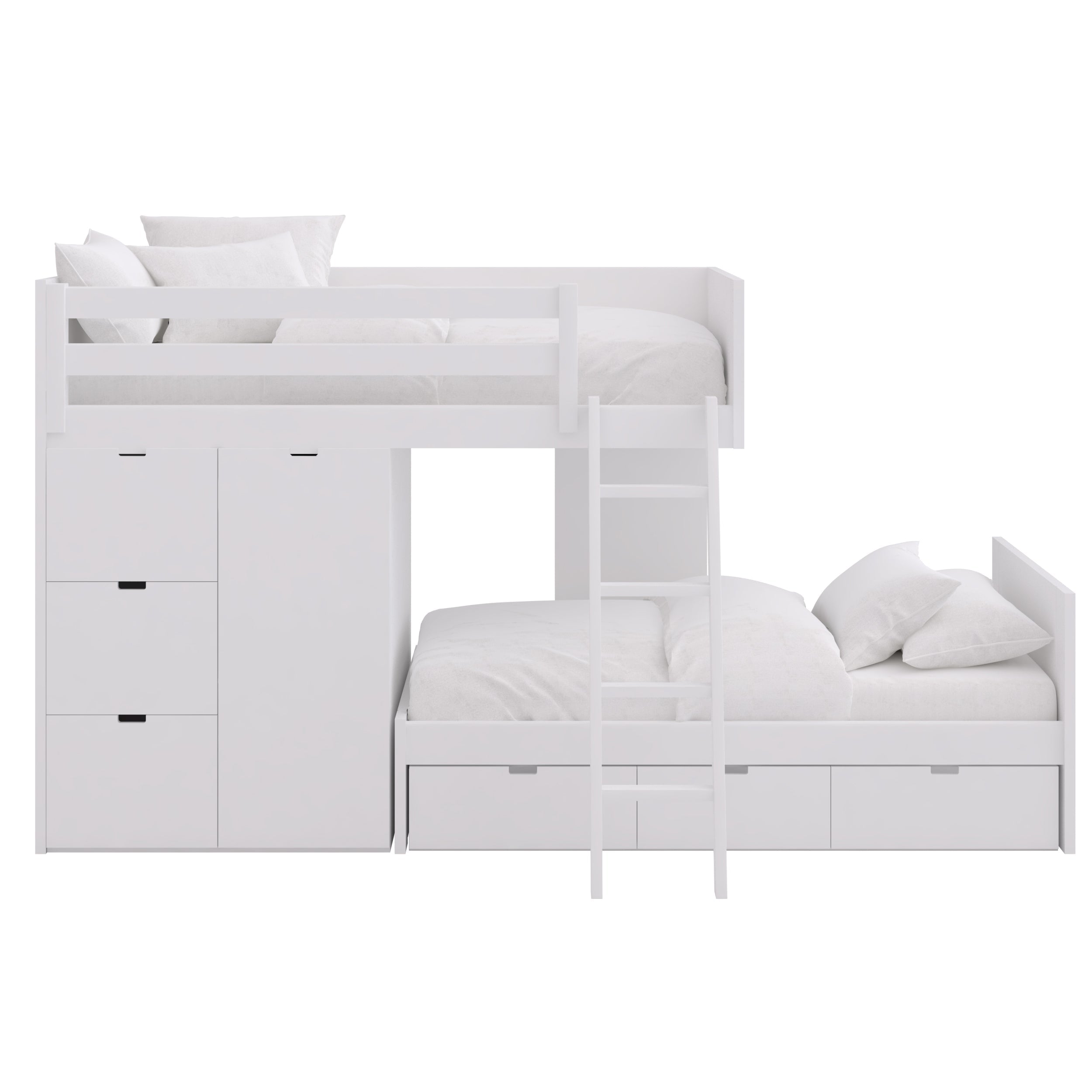 Etagenbett Zug mit Stauraum