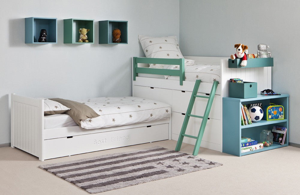 XL Blockbetten in L-Form